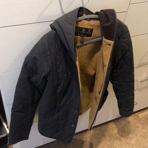 Barbour navy quilted jacket sz 12